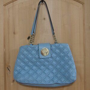 KATE SPADE beautiful blue quilted purse